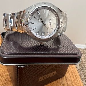 Stainless Steel Silver Fossil Watch